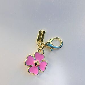 Mini Pink And Gold Bag Charm